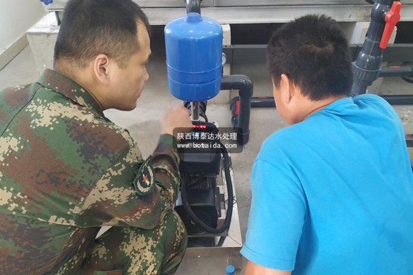 火箭軍部隊營(yíng)區生活凈化水設備
